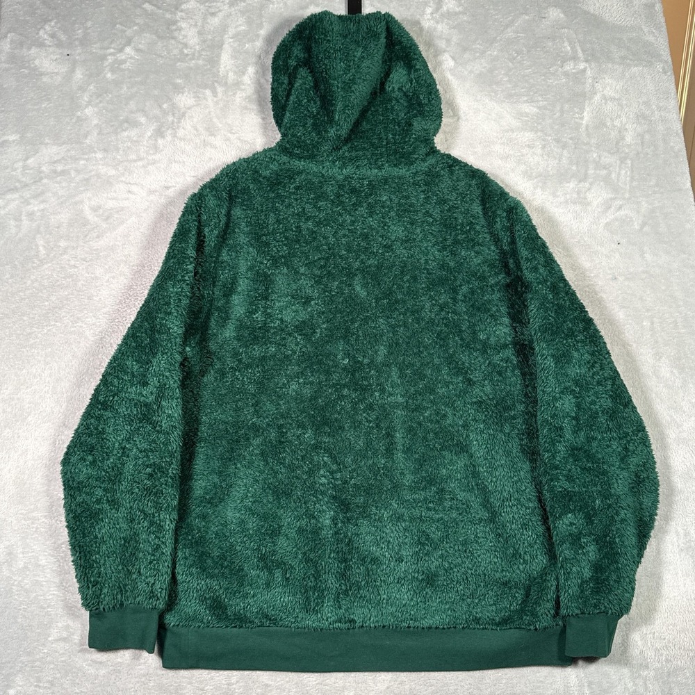 Polo Ralph Lauren Hoodie Mens XXL Green Bear Fleece Sherpa Sweatshirt - Picture 8 of 9